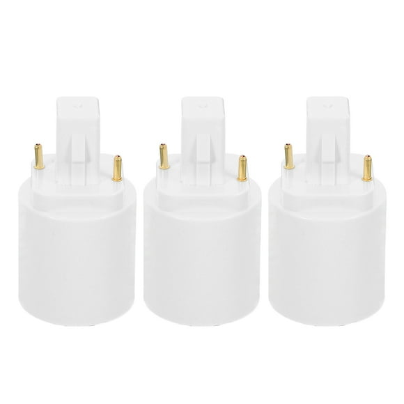 ColoMX Adaptador de portalámparas de dos clavijas (3 unidades): E27/E26/E14. Base de luz versátil para diversas configuraciones.