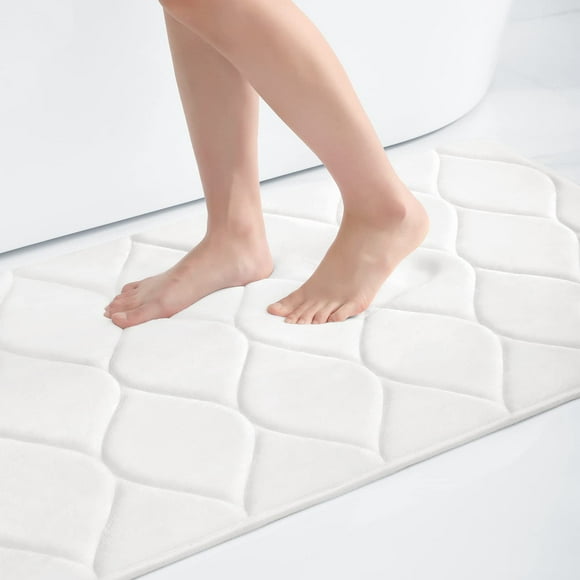 Alfombras de baño de espuma viscoelástica Colorxy, ultrasuaves y antideslizantes