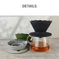 thumbnail image 5 of Pour over Coffee Dripper Filter Silicone Camping Coffee Filter for Travel Camping  Home Coffee Accessories Green, 5 of 8