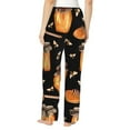 thumbnail image 3 of Disketp Bee And Honey Print Women'S Comfy Pajama Pants Casual Drawstring Palazzo Lounge Wide Leg Pants, 3 of 9
