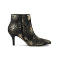 thumbnail image 3 of BLISSFUL STEP Women's Pointed Toe Lace Sequin Stiletto High Heels Ankle Boots, 3 of 6