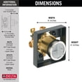 thumbnail image 4 of Delta Faucet R10000-UNBX MultiChoice Tub and Shower Valve Body for Tub Faucet Trim Kits, Multi, 4 of 8