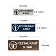 thumbnail image 5 of Basic Restaurant & Bar Sign (Black) - Small, 5 of 5