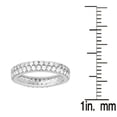 thumbnail image 3 of Sterling Silver with Moissanite Eternity Band Ring, 3 of 3