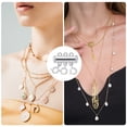 thumbnail image 5 of Uxcell Layering Necklace Clasp 4Pack 3 Strands Slide Magnetic Tube Lock Clasp, Silver, 5 of 6