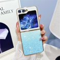 thumbnail image 1 of SaniMore for Samsung Galaxy Z Flip 4 Folding Case, Plating Gradient Glitter Shockproof Rugged PC Slim Lightweight Heavy Duty Full Body Protective Cover for Samsung Galaxy Z Flip 4 6.7", Blue, 1 of 8