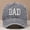 Grey, variant on HNMKIU Embroidered Baseball Cap for Father's Day Featuring Classic DAD Design on Adjustable Style Hat White,One Size