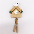 Garden Ornaments Mini Bird Clock Simulation Model House Wall Doll