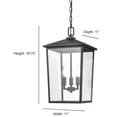 thumbnail image 6 of 2973-PBZ Millennium Lighting Fetterton - 3 Light Outdoor Pendant-19.75 Inch Tall and 11 Inch Wide-Powder Coated Bronze Finish, 6 of 6