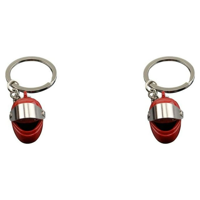 ZheElen Porte-Clés Taille Compacte Exquise Sac à Main Pendentif Décor Rouille Design à la Mode Plaqué Surface Pas de Bavures -Anneau en Forme de Rouge 2Set