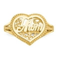 thumbnail image 5 of 14K Yellow Gold Ring Band Themed #1 Mom in Heart, Size 7, 5 of 5