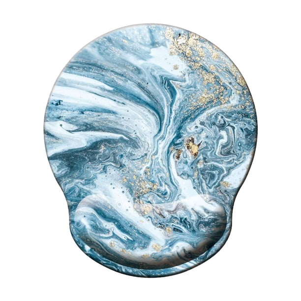 Almohadilla con soporte para muñeca Almohadilla ergonómica con espuma viscoelástica Almohadilla reposamuñecas Base de goma Alfombrilla para ratón gaming para ordenador doméstico y portátil