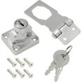 thumbnail image 3 of 4 Pcs Keyed Hasp Locks 2.5 Inch Twist Knob Locking Hasp, Metal Latches Different, 3 of 4