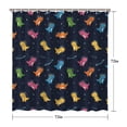 thumbnail image 5 of Space Dinosaur Pattern Shower Curtain 72"x72" ,Bathroom Decorative Shower Curtains Set with 12 Hooks,Modern Waterproof Washable Shower Curtain, 5 of 6