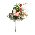 thumbnail image 2 of Artificial Christmas Picks with Berries,Holiday Greenery Stems for Floral Arrangements,DIY Crafts,Christmas Tree Decorations,Winter Centerpieces and Home Holiday Decor, Pine Branches, 2 of 4