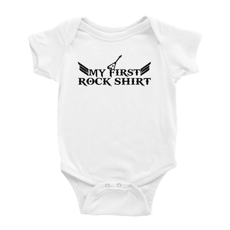 

My First Rock Shirt Newborn Infant Baby Girl Boys Romper