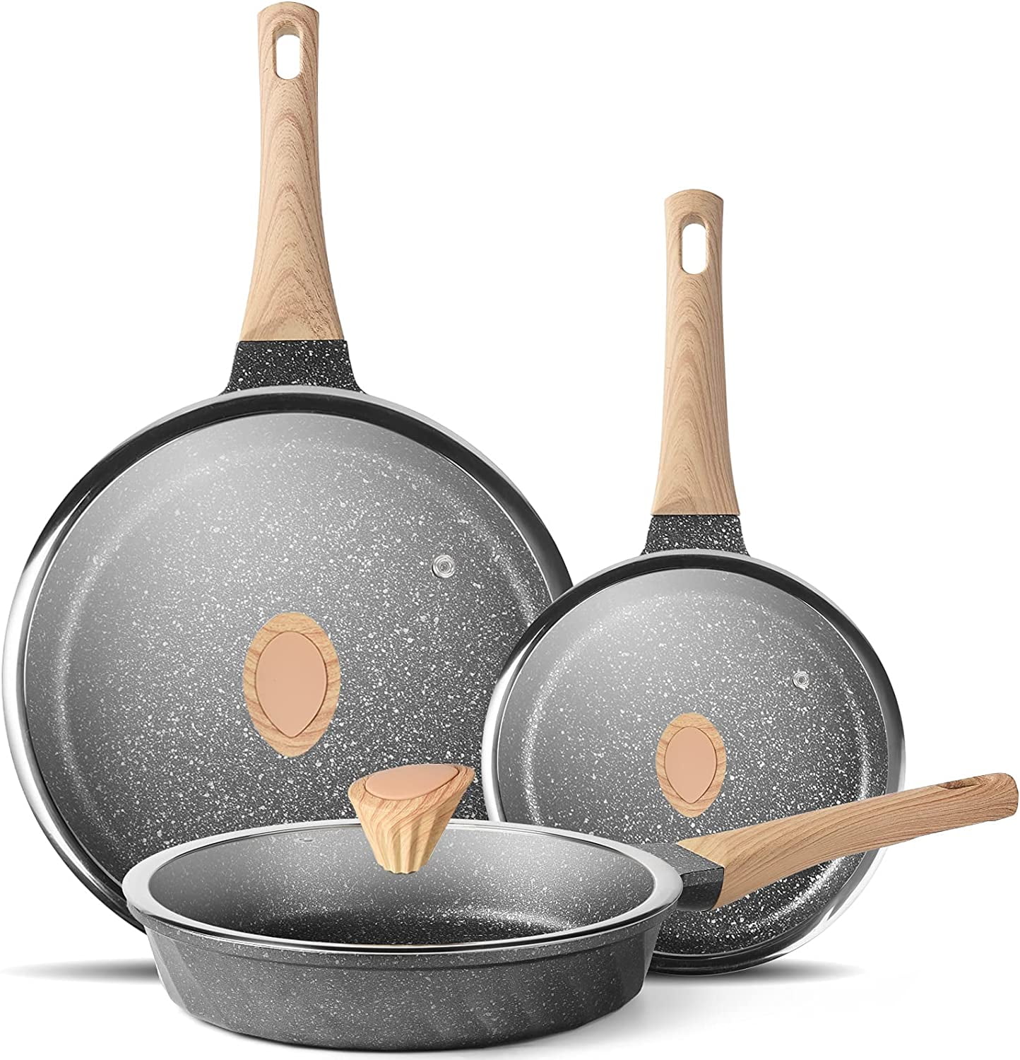 Stainless Steel Frying Pan Set Cooking Pan Skillets Oven Safe Induction  Skillet, Pots and Pans Set - Bed Bath & Beyond - 39042171