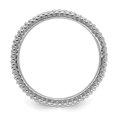 thumbnail image 2 of 925 Sterling Silver Wave Band Taille 9,00 Galbé Empilable, 2 of 7