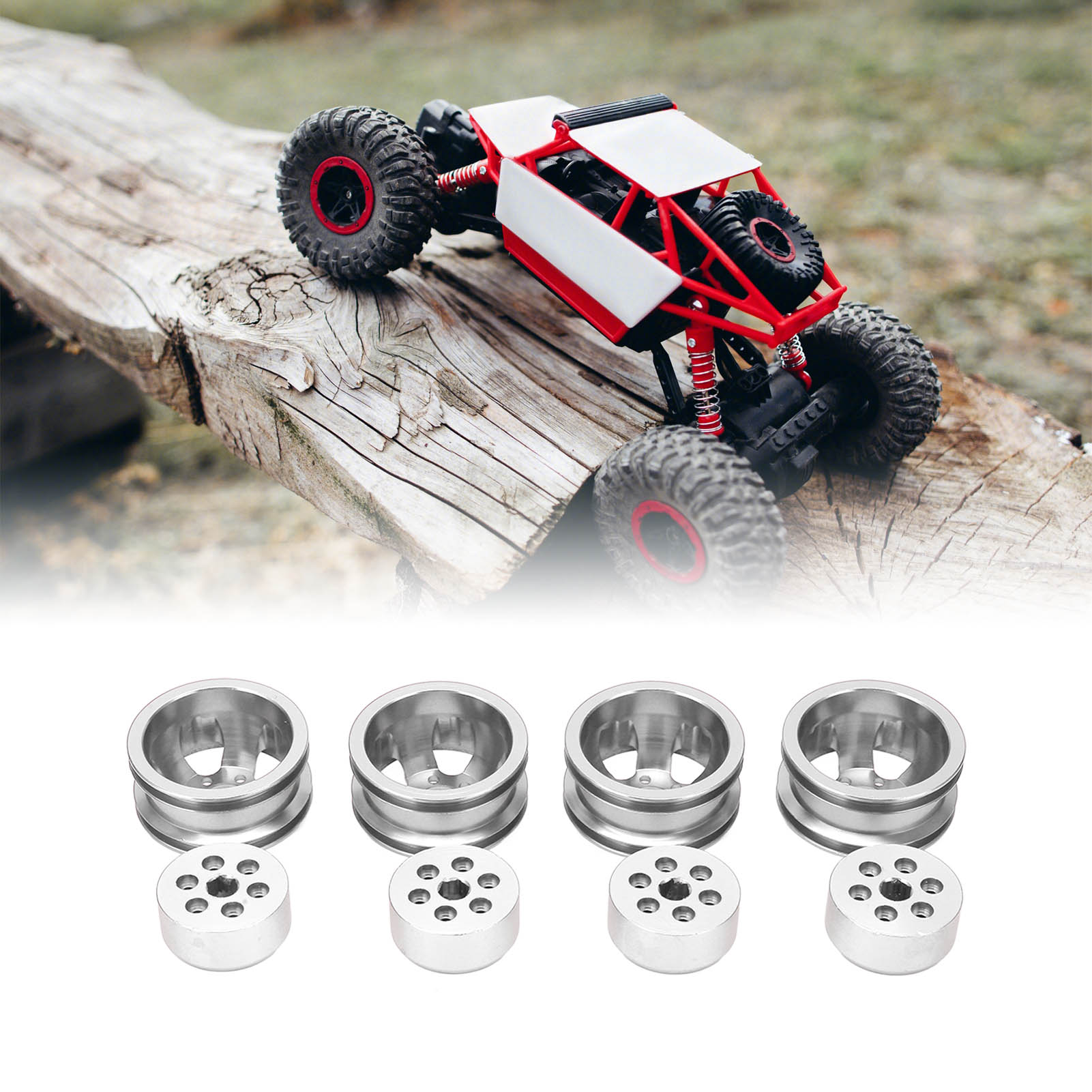 Moyeu De Roue RC En Aluminium – Diamètre 34 Mm, Pour Modèles WPL, Haute Résistance (lot De 8 Pièces)