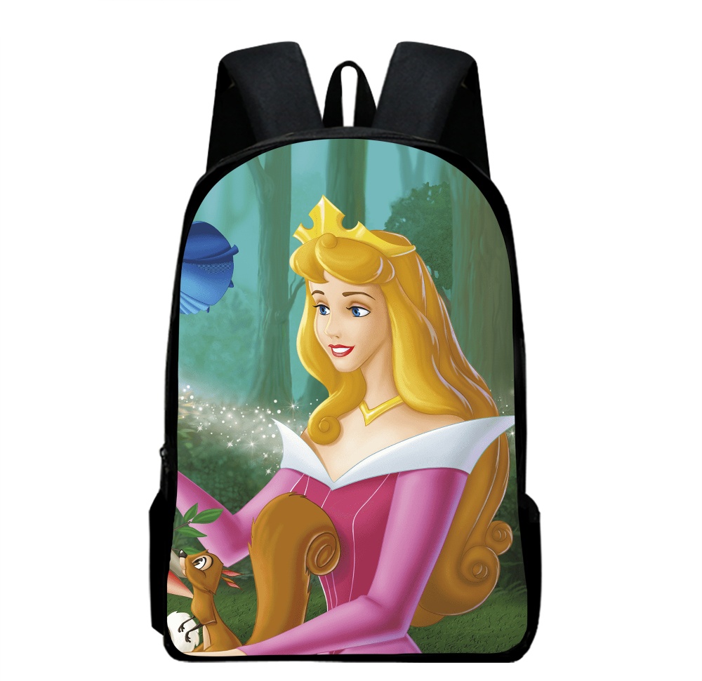 Sleeping Beauty School Bag Awesome Amusing Animation Print Shoulder School Book  Bag with Crossbody Bag 3Pcs/Set for Kids Boys Girls for Gift to Friens 