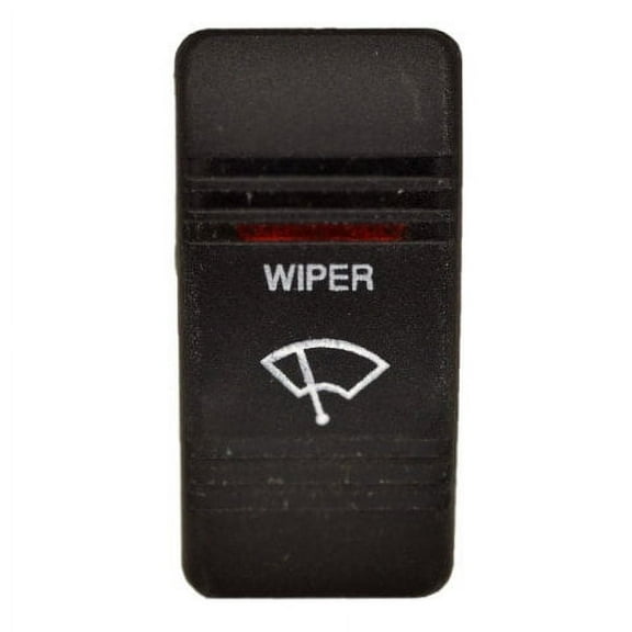 Carling Boat Rocker Switch Cover | WIPER Black 2 Inch