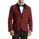 thumbnail image 1 of BLAZER DE PUNTO HOUNDSTOOTH INSPIRADOR PARA HOMBRE CON COLLAR EN CONTRASTE, ROJO Y NEGRO, TAMAÑO L, 1 of 4
