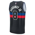 thumbnail image 3 of Men's Fanatics Tim Hardaway Jr. Black Detroit Pistons Fast Break Player Jersey - Statement Edition, 3 of 3
