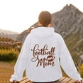 thumbnail image 2 of WEAIXIMIUNG Sweat à Capuche pour Mariée, Imprimé Rugby, Manches Longues, 2 of 4
