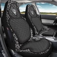thumbnail image 3 of Psesaysky Protective Car Seat Covers for Automotive, Polyester Fabric Elastic Auto Front Seat Covers, Leopard Print 2 Piece Set, 3 of 12