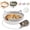 Beige Gray/With Cushion, variant on Handwoven Cat Basket Interactive Foldable Cotton Rope Bed with Toy Ball, Scratchable Nest for Cats & Kittens Play & Rest