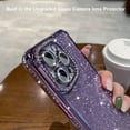 thumbnail image 3 of Glitter Bling Case for iPhone 15, Luxury Sparkly Diamond Rhinestones with Camera Lens Protector & Glitter Paper Soft TPU Plating Bumper Women Girls Slim Phone Case for iPhone 15 6.1" (Silver), 3 of 4