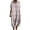 Pink, variant on XVJRHAK Women's Vintage Floral Art Print Casual Flowing Dress With Pockets V Neck Dress (Khaki,L)