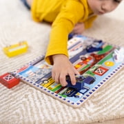Melissa & Doug Vehicles Wooden Chunky Puzzle - Plane, Train, Cars, and Boats (9 pcs) - FSC Certified