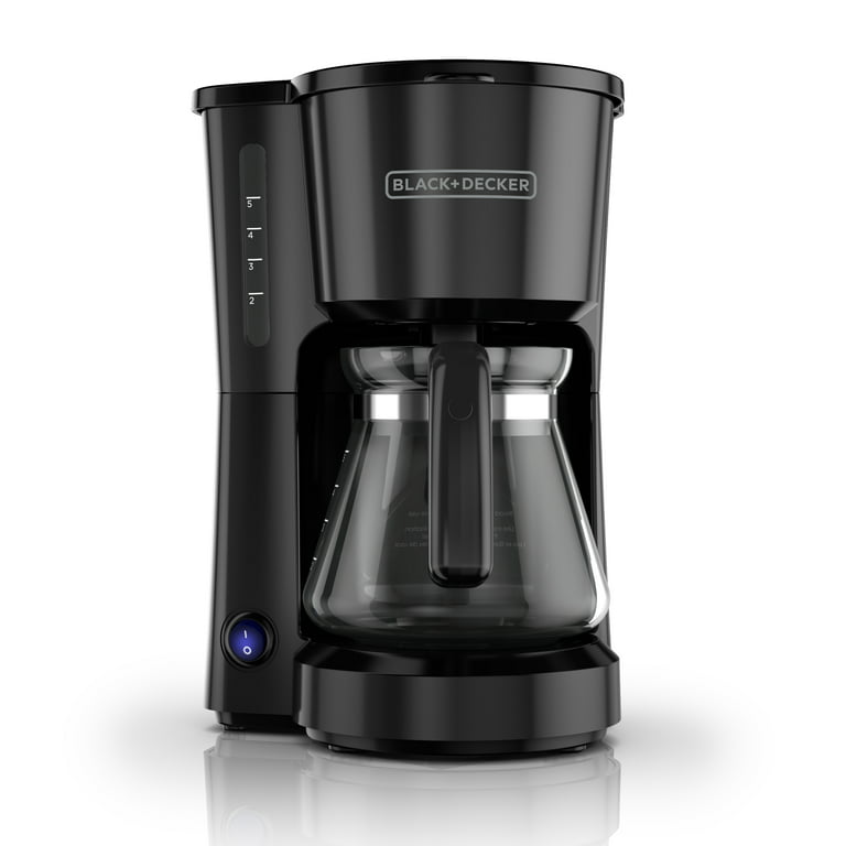 Mainstays Black 5-Cup Drip Coffee Maker, New 