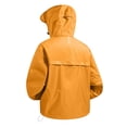 thumbnail image 3 of UPF 50+ Sun Protection Jacket for Men Hooded Long Sleeve Zipper Lightweight Quick Dry Windbreaker Athletic Shirts with Pockets Orange S, 3 of 9