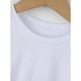 thumbnail image 3 of Camiseta Gourd Doll para niño, 100 % algodón, cuello redondo informal, manga corta, ligeramente elástica, con estampado de dinosaurios para niños, camiseta de verano | Camiseta con estampado de dino, 3 of 6
