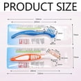 thumbnail image 5 of 4 Pack Denture Brushes With Double Sided Denture Cleaning Brush Heads For Denture Care, 5 of 5