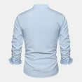 thumbnail image 5 of Mens V Neck Shirts Lightweight Long Sleeve Tshirts Shirt Casual Solid Color Pullover Breathable Basic Loungewear Beach T-Shirts Tops, 5 of 8