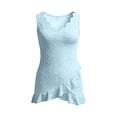 thumbnail image 4 of MEZZALL Women Summer Sleeveless Casual Solid Color Trim V-Neck Tank Tops For Daily Wear Birthday Ladies Camisole, 4 of 4