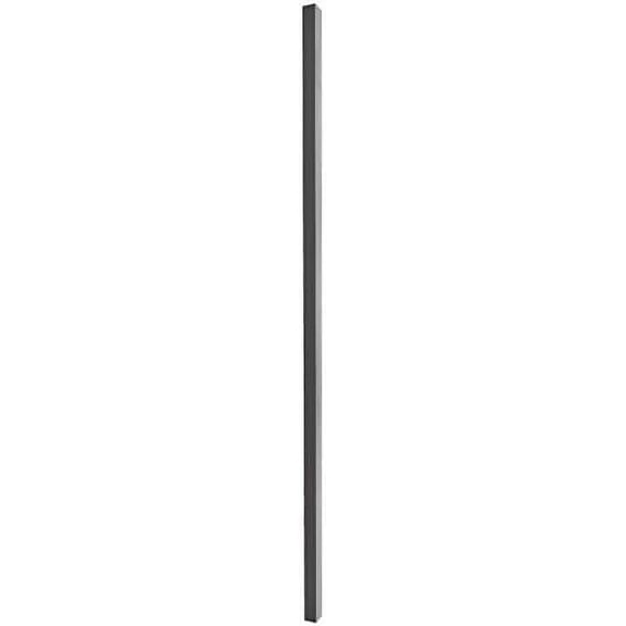 2"x 2"x 7'  Black Aluminum Square Fence Post | Black Fence and Gate Post | Single Pack