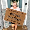 thumbnail image 5 of 16x24 Inch Summer Coir Mat Stencils Outdoor Mats for Front Door Door Rugs for Outdoor Entryway Welcome Doormat Waterproof All-Season Front Door Mat Outside Entrance, did you text first?, 5 of 5