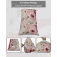 thumbnail image 7 of Pink White Spring Floral Body Pillow Covers, Vintage Flowers Watercolor Soft Bed Throw Pillowcases Breathable Cooling Long Lumbar Body Pillow Sham Cover for Bed Sofa 20''x54'', 7 of 7
