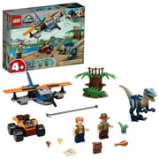LEGO Jurassic World Velociraptor: Biplane Rescue Mission 75942 Dinosaur Building Set for Preschool Kids (101 Pieces)