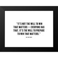 thumbnail image 2 of ArtsyQuotes 24x19 Black Modern Framed Museum Art Print Titled - Paul Bryant Quote: The Will to Win, 2 of 5