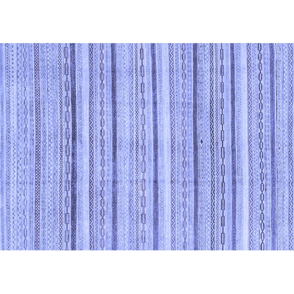 Ahgly Company Machine Washable Indoor Rectangle Abstract Blue Modern Area Rugs, 5' x 8'