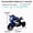 Blue Plastic Indoor&Outdoor Use, variant on XIZE 6V Electric Motorcycle for family Ages 3-4, Battery-Powered Toy Motorbike