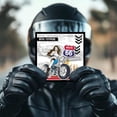 thumbnail image 4 of Motorcycle Woman Clear Silicone Stamp Metal Helmet Checkered Flag Cutting Die Cuts Tire Track Flame Paint Craft Stencils for Card Making Scrapbooking Craft DIY Embossing, 4 of 7