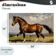 thumbnail image 4 of Stupell Industries Transitional Trotting Horse in Field Canvas Art, 24 x 16, by Creative Studio, 4 of 8