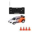 thumbnail image 1 of Mini coche RC, coche de control remoto, escala 1/45, pequeño coche de radio coleccionable eléctrico. naranja, 1 of 9
