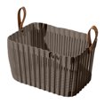 thumbnail image 2 of Cesta organizadora para ducha (1 unidad), asas reforzadas, 31 x 22 x 18 cm, organizador de malla plástica impermeable para artículos de baño con ventilación mejorada (gris)., 2 of 8